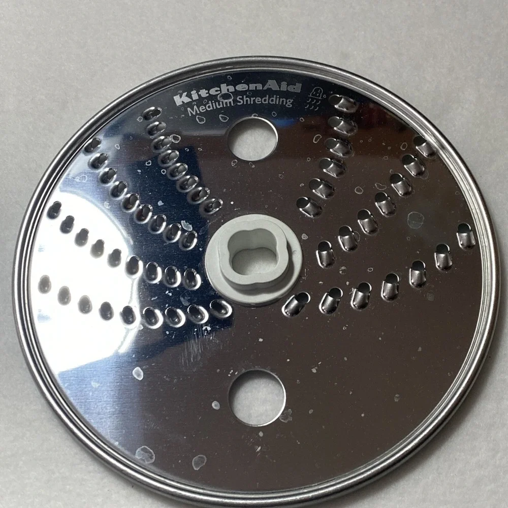 KitchenAid Food‎ Processor Parts Reversible Medium Fine Shredding Disk Stainless